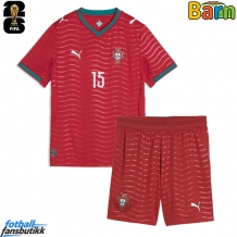 Portugal Joao Neves #15 Hjemmedraktsett Barn EM 2024 Kortermet (+ Korte bukser)